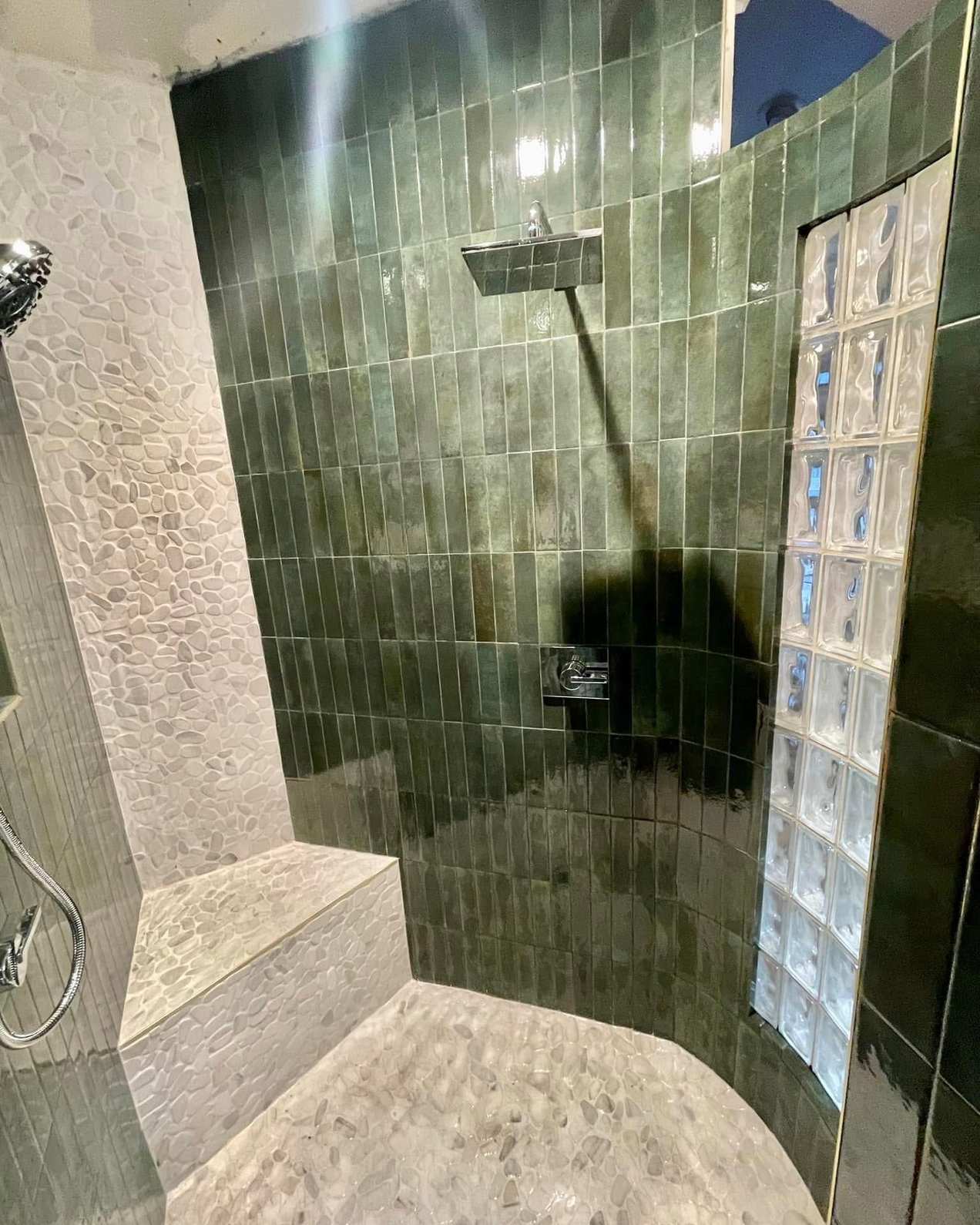 Showers tile and stone project from Meza Tile & Stone’s original website