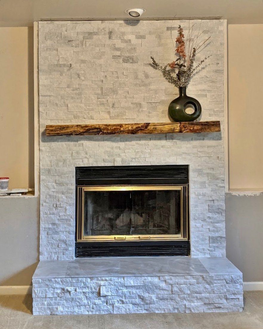 Fireplaces tile and stone project from Meza Tile & Stone’s original website