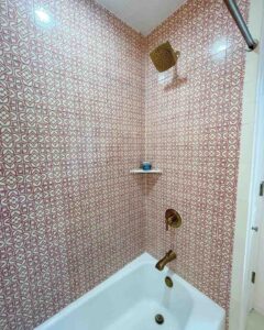 Pink Bathroom Tile